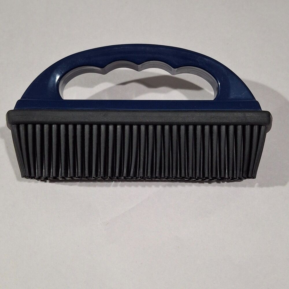 Norwex Ergonomic Rubber Brush Pet Hair Lint Remover Cleaner For Mops Mats Blue